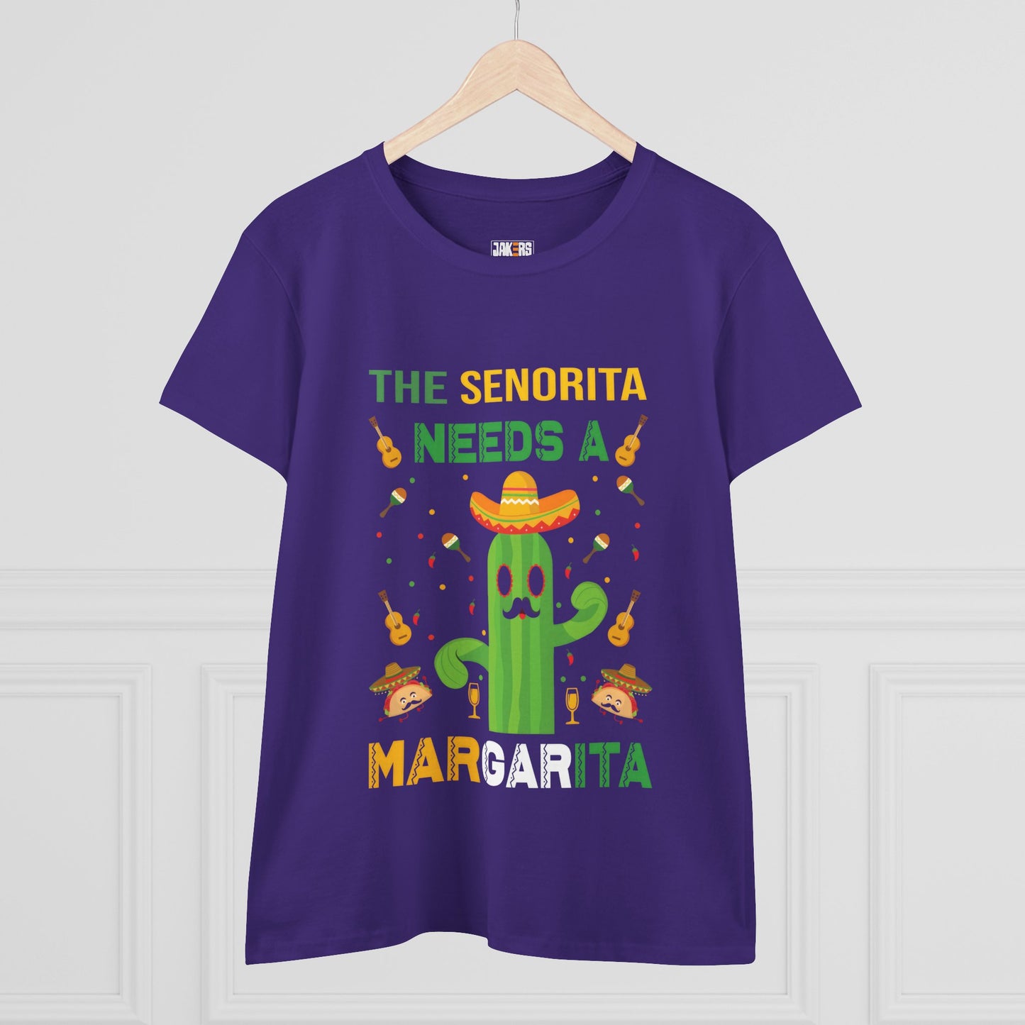 Cactus Margarita Tee - Fun Women's Cotton T-Shirt for Fiesta Celebrations