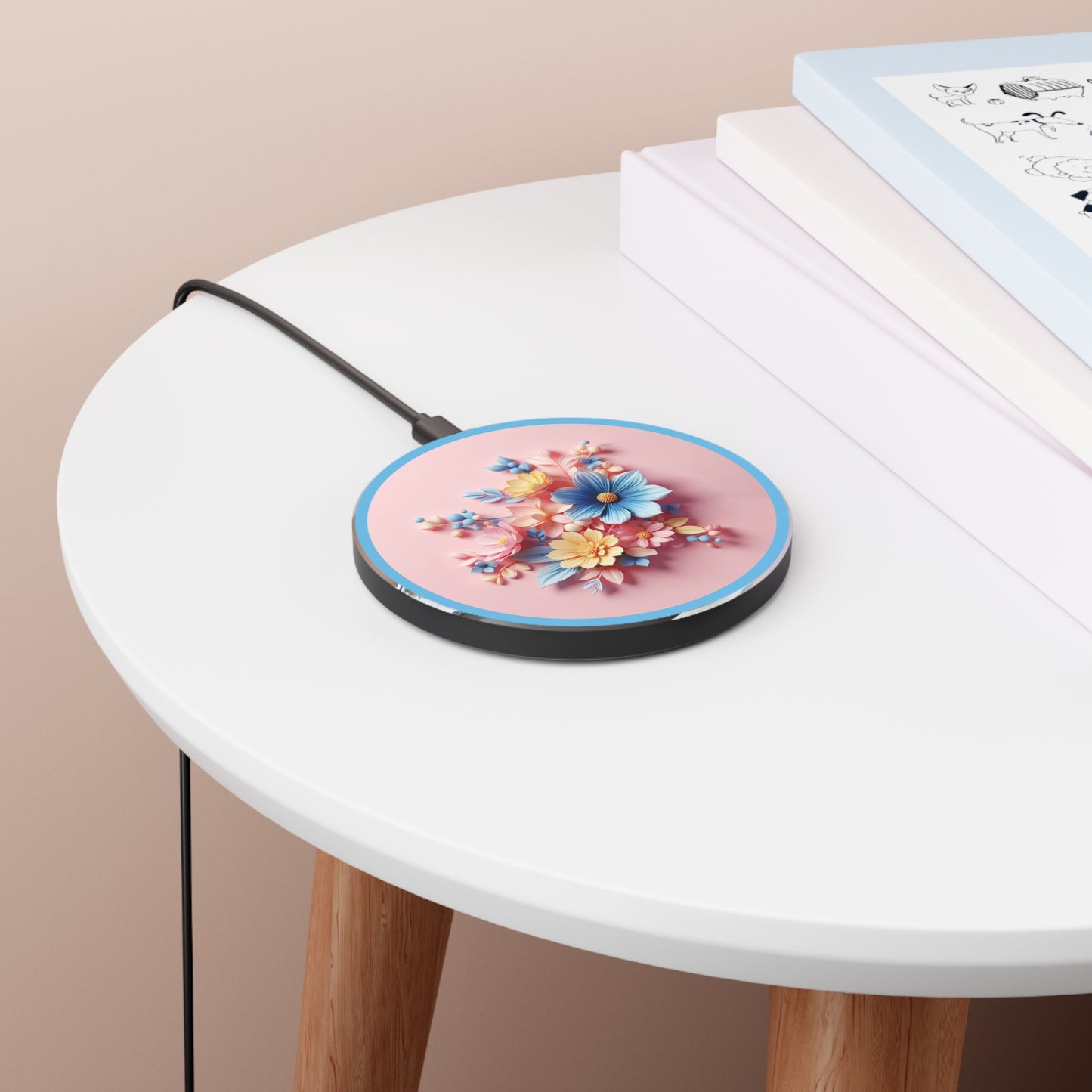 Soft Floral Heaven Wireless Charger