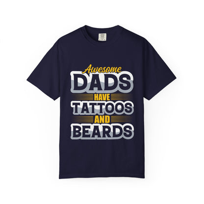 Awesome Dads T-Shirt - Unisex Garment-Dyed Tee