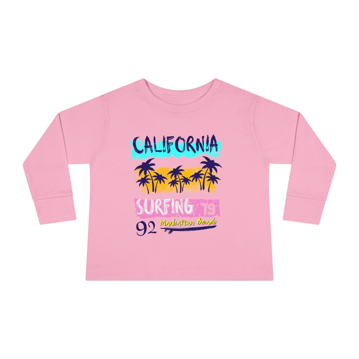 California Surfing Toddler Long Sleeve Tee