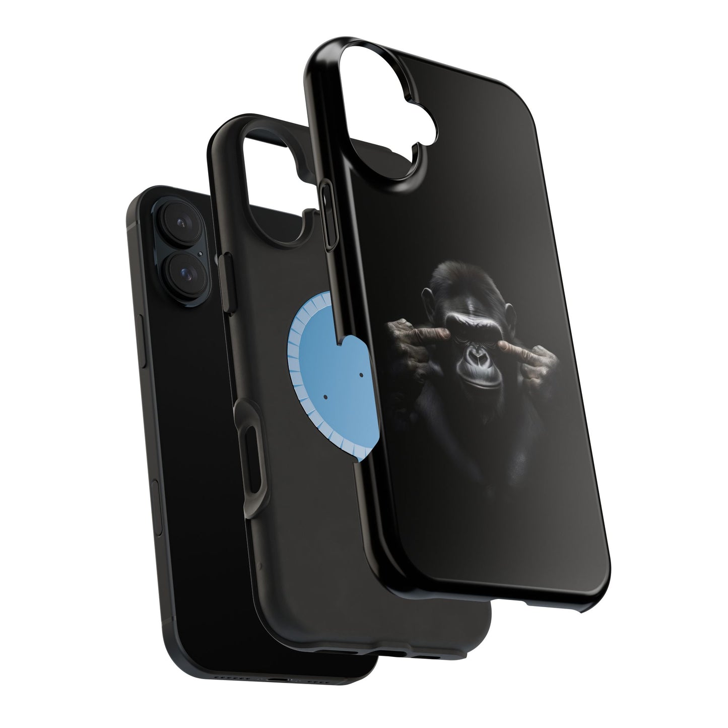 Edgy Gorilla Magnetic iPhone Case, Unique Cell Phone Cover