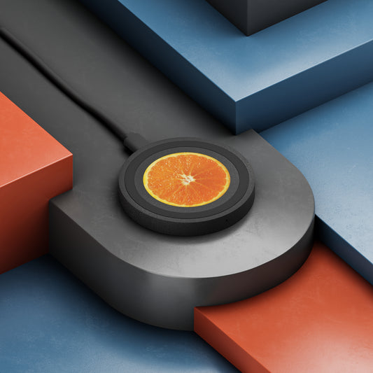 Orange Quake Wireless Charging Pad