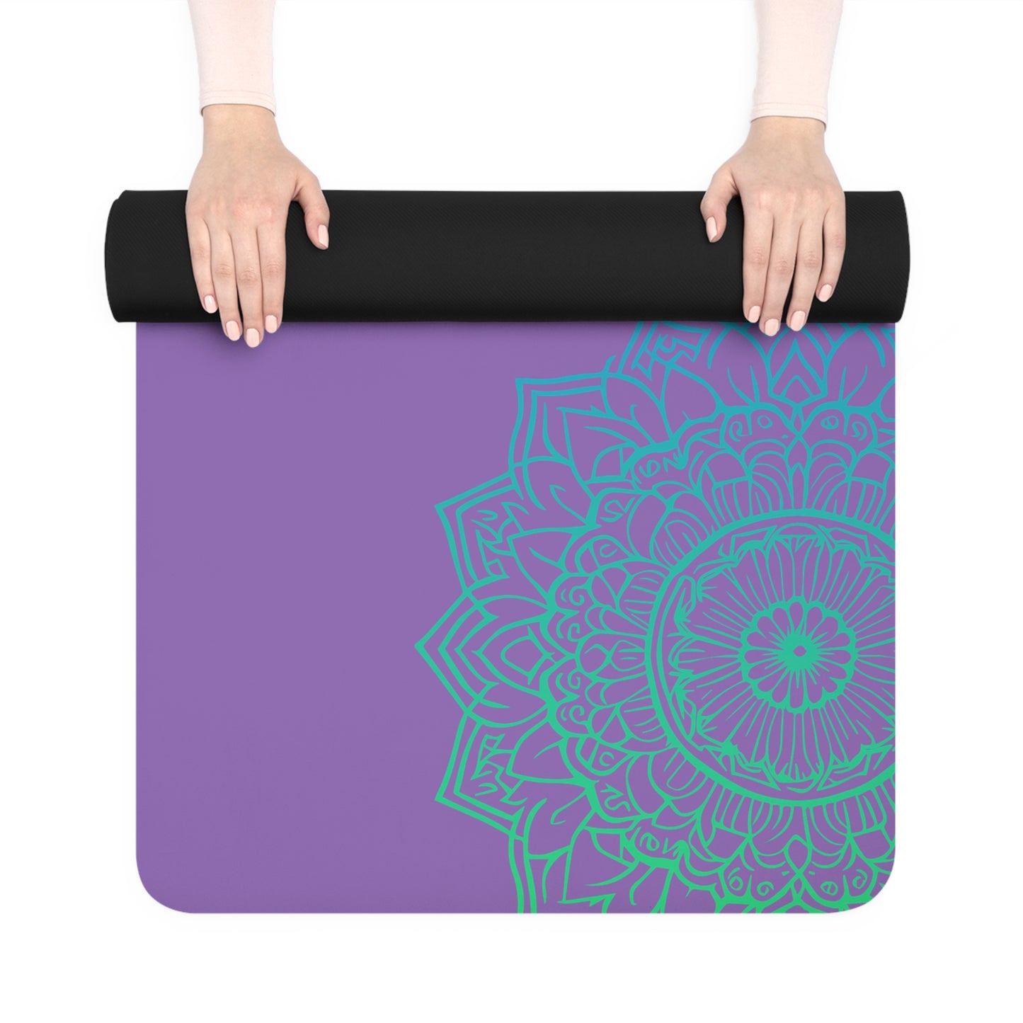 Purple Harmony Rubber Yoga Mat / Light