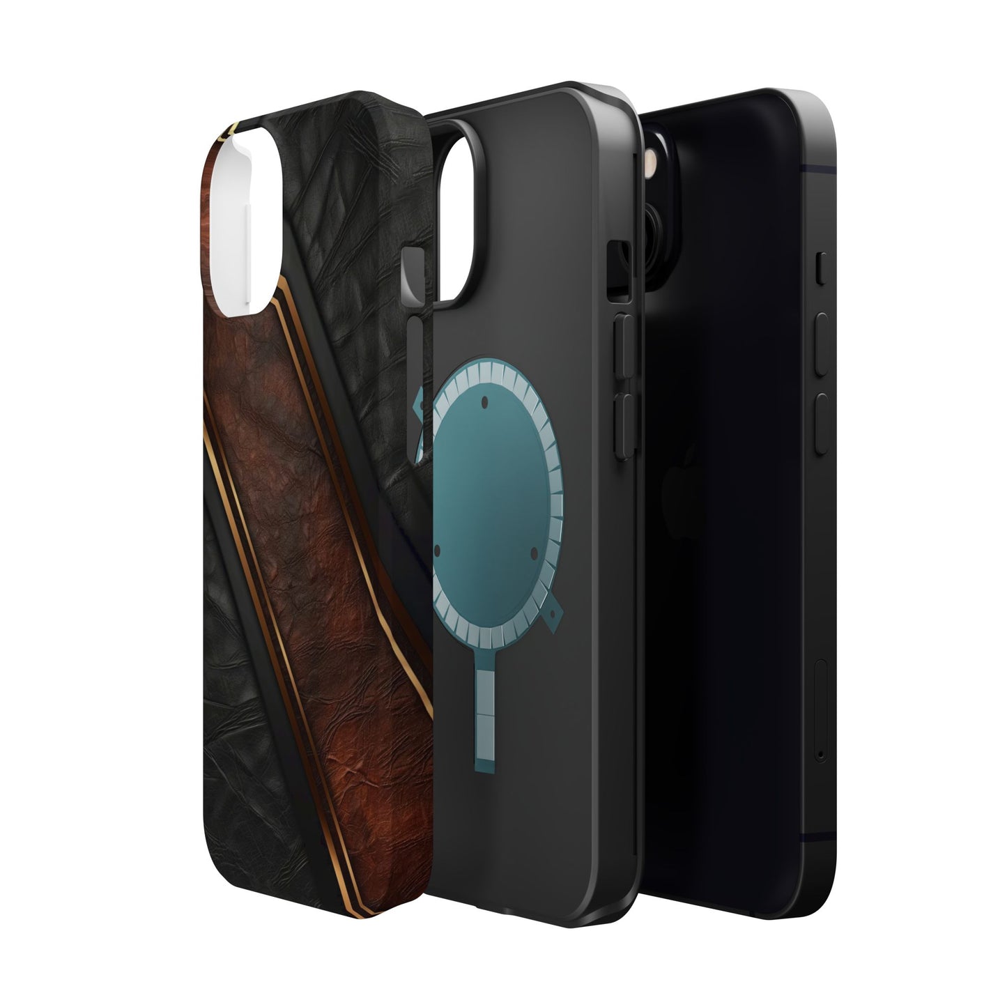 Stylish Leather Texture Magnetic Tough Cases