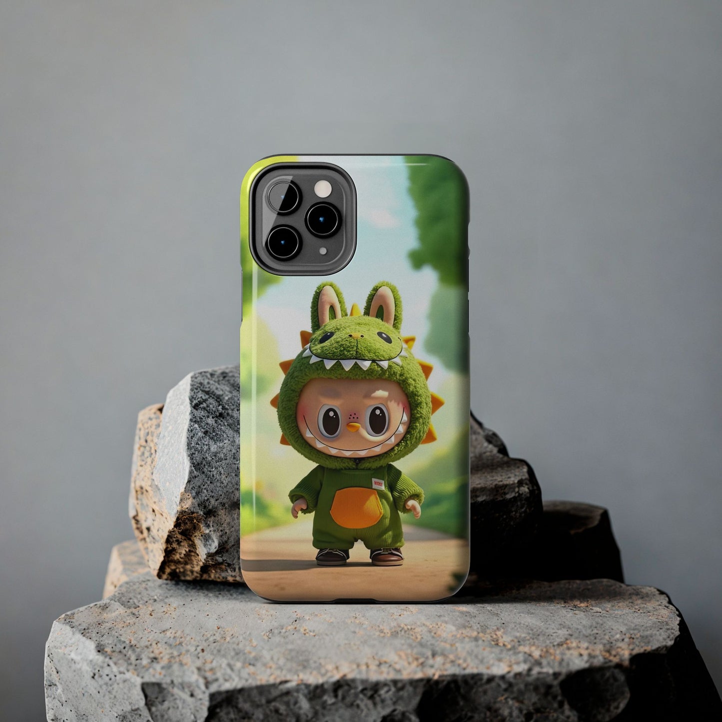 The Monsters Tough Case for iPhone Models – Playful Dinosaur Design, Dual Layer Protective Cover, Fun Mobile Accessory