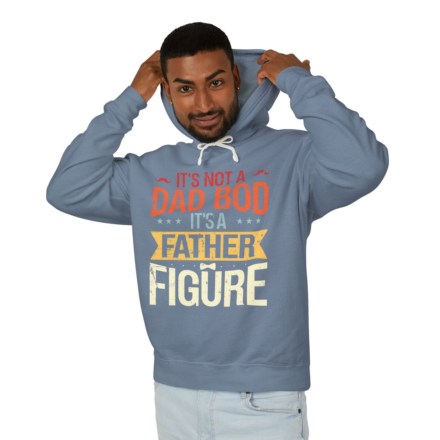 Father Figure Hoodie, Lightweight Sweatshirt for Dad