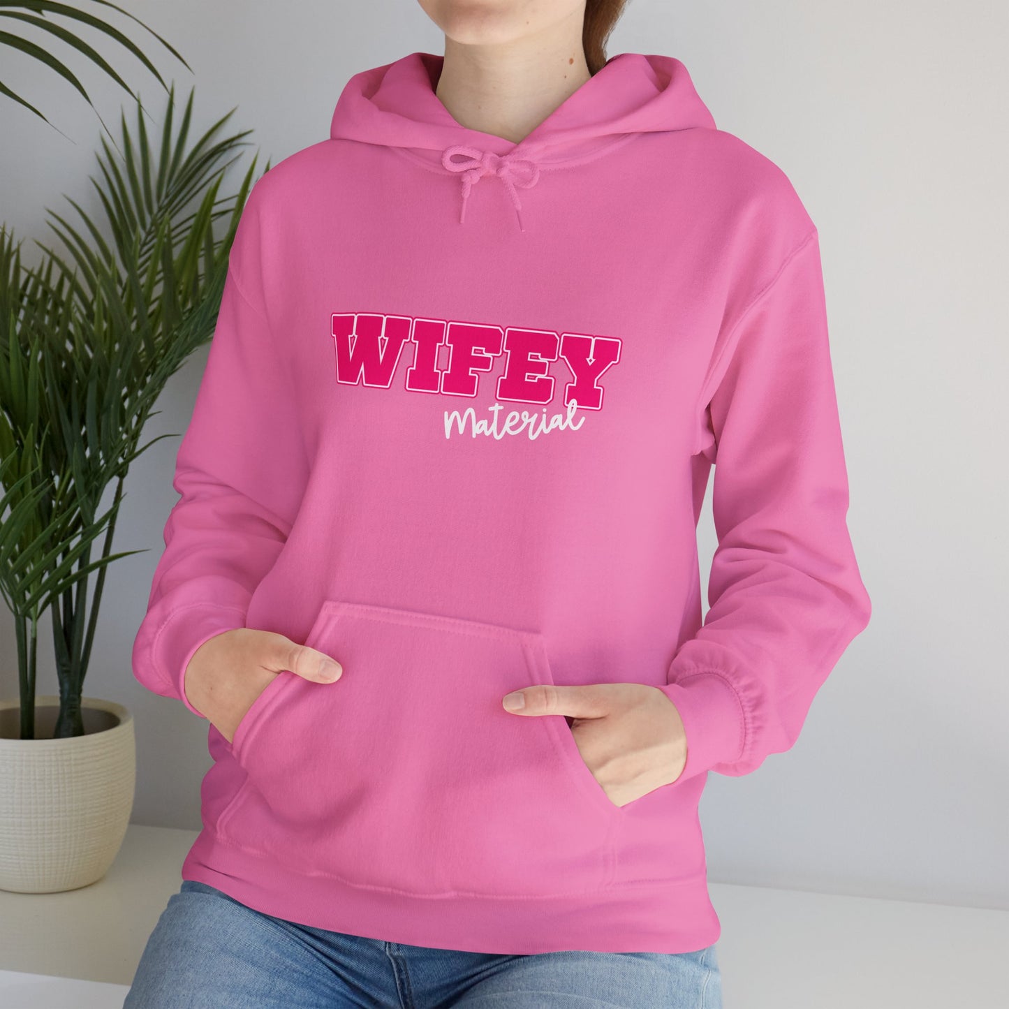 Wifey Material Unisex Heavy Blend™ Hooded Sweatshirt