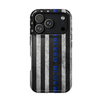 Police Magnetic Phone Cases, Bleed Blue