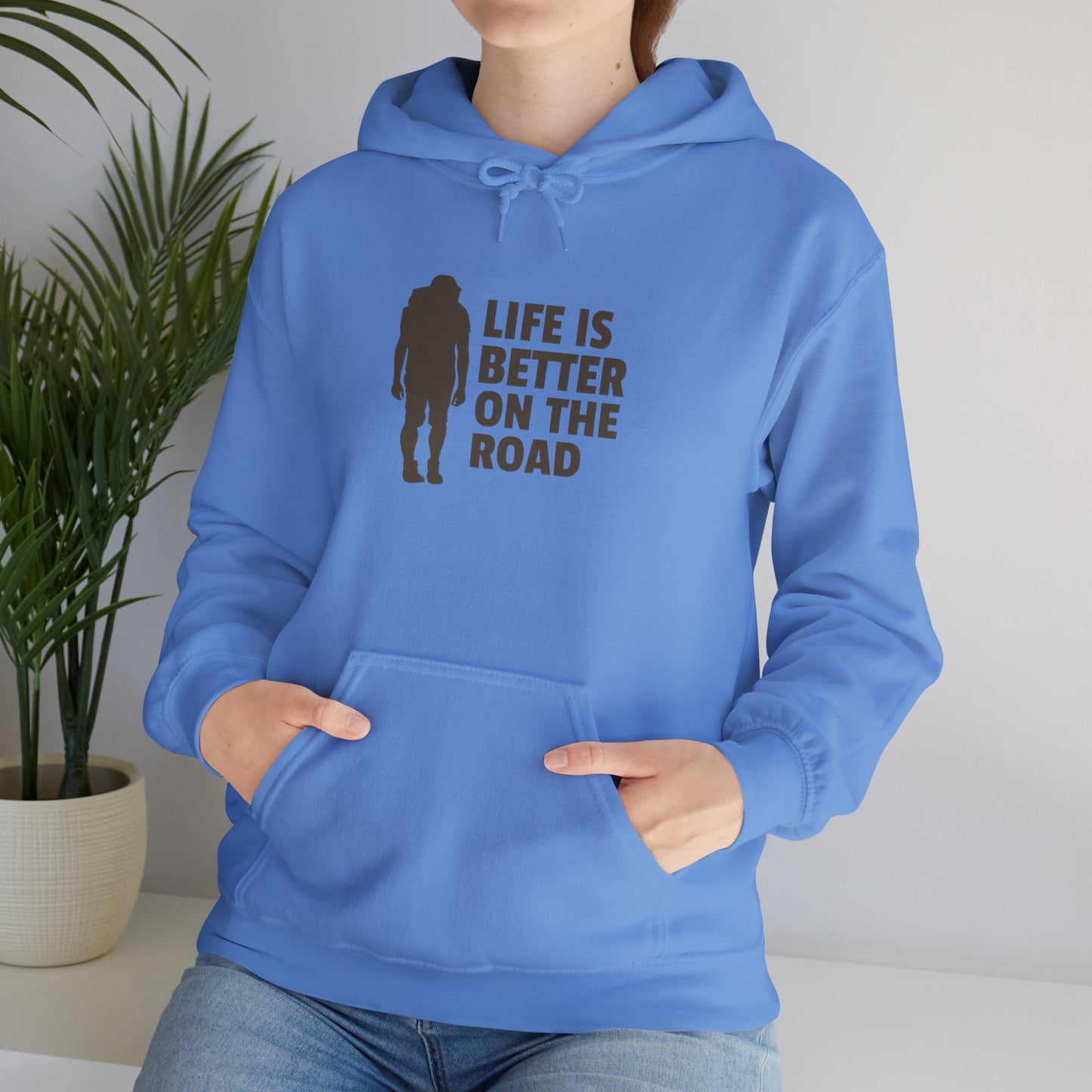 Life Is Better On The Road Unisex Heavy Blend™ Hooded Sweatshirt