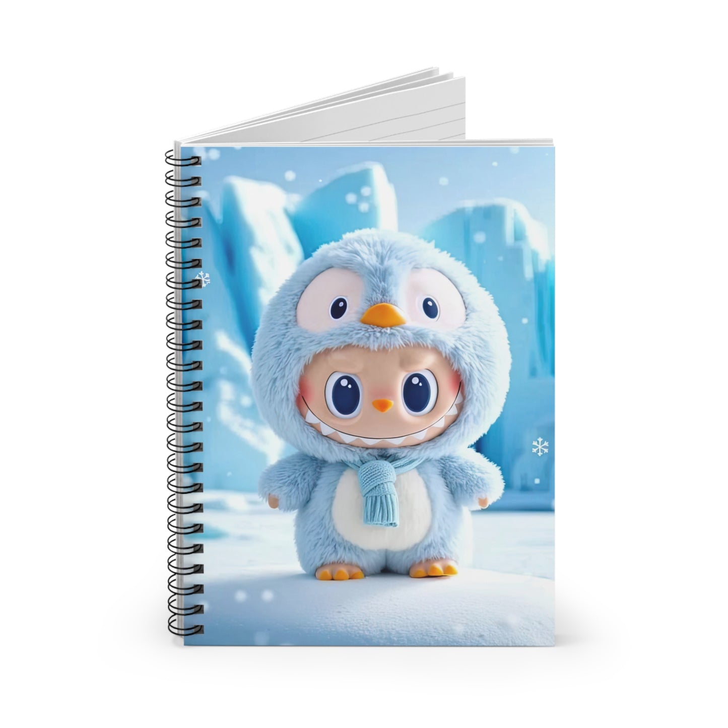 The Monsters Spiral Notebook 6” x 8” – Cute Penguin