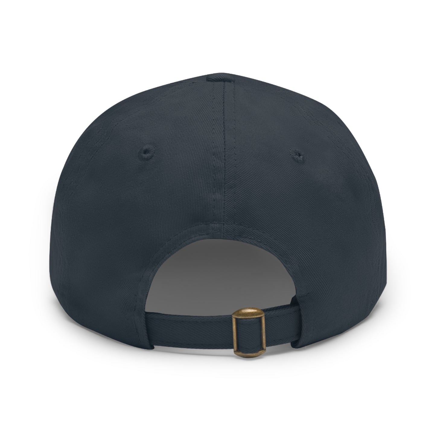 Basketball Dad Hat with Leather Patch (Round)