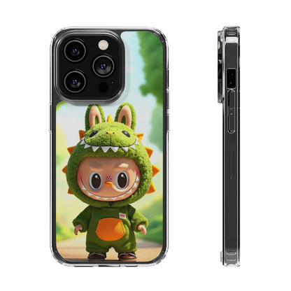 The Monsters Clear Case for iPhone Models – Playful Dinosaur Design