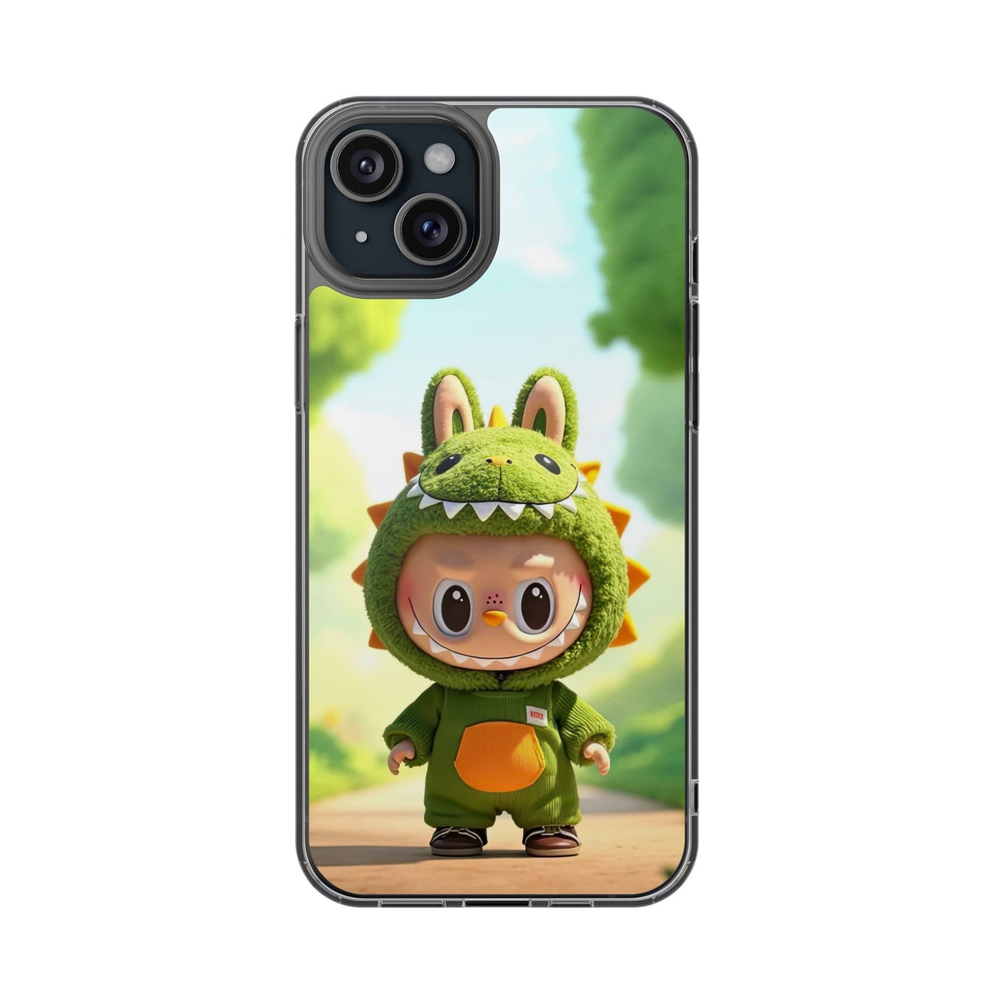 Copy of The Monsters Clear Case for iPhone Models – Playful Dinosaur Design