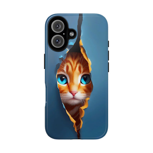 Curious Kitten Tough  Case for iPhone