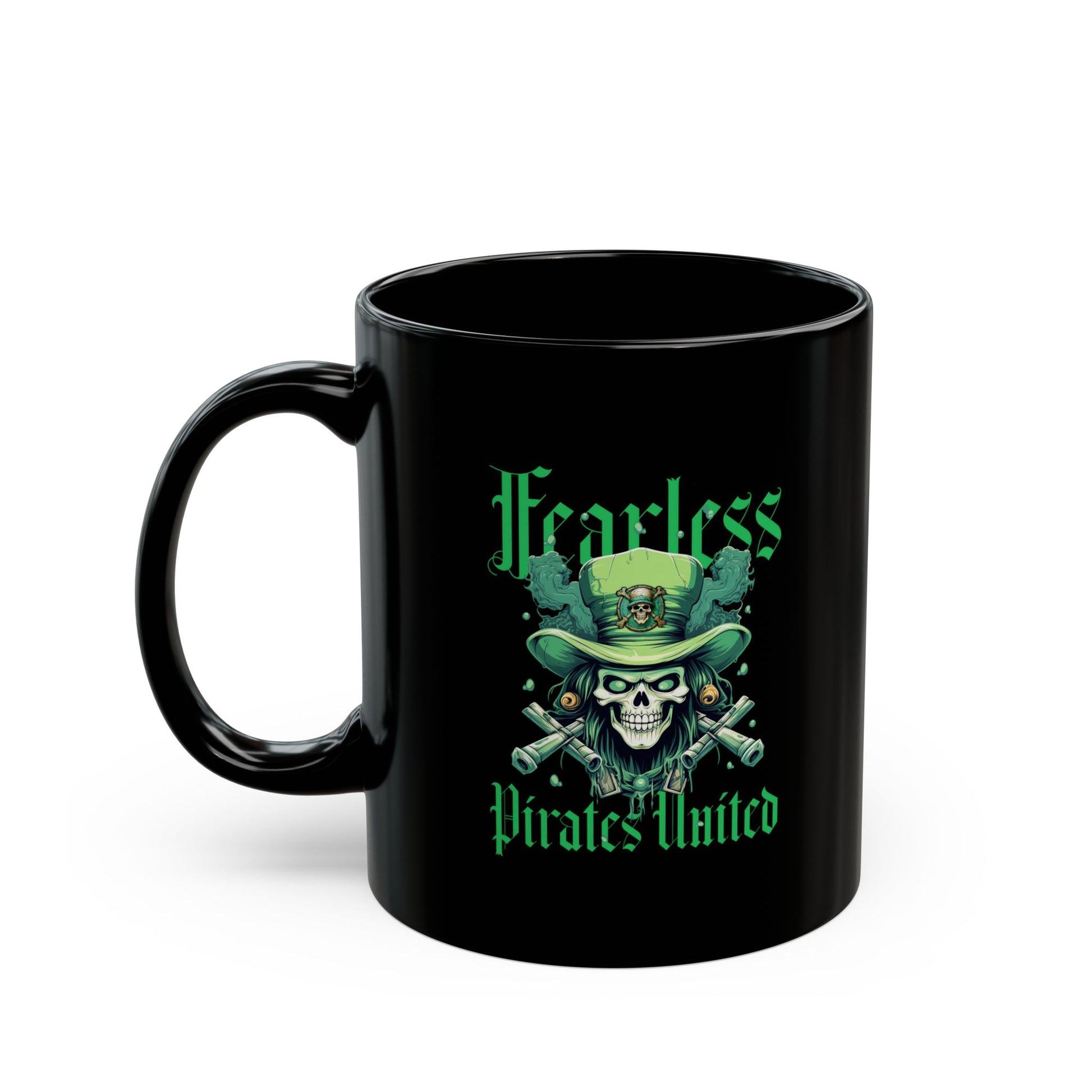 Fearless Pirates United Black Mug - 11oz, 15oz