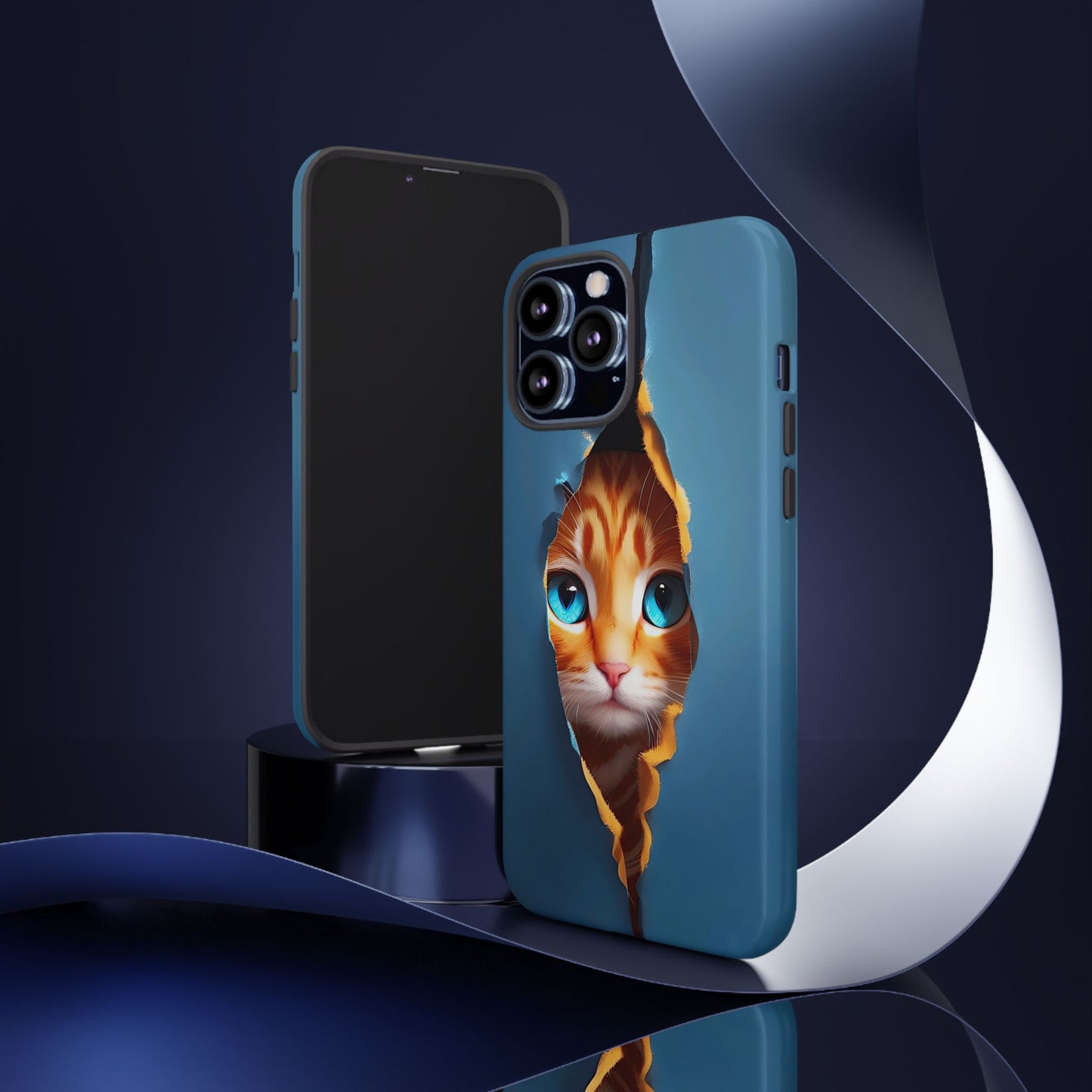 Curious Kitten Tough  Case for iPhone