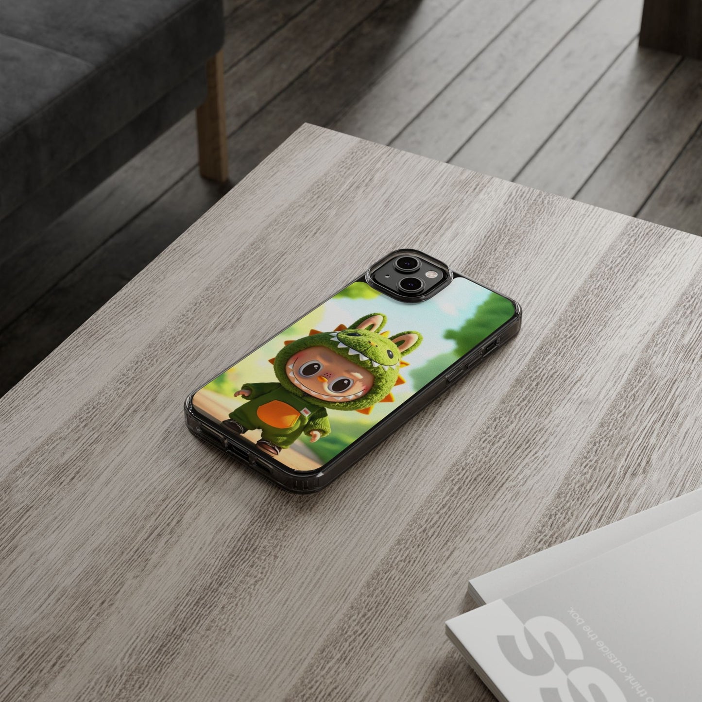 Copy of The Monsters Clear Case for iPhone Models – Playful Dinosaur Design