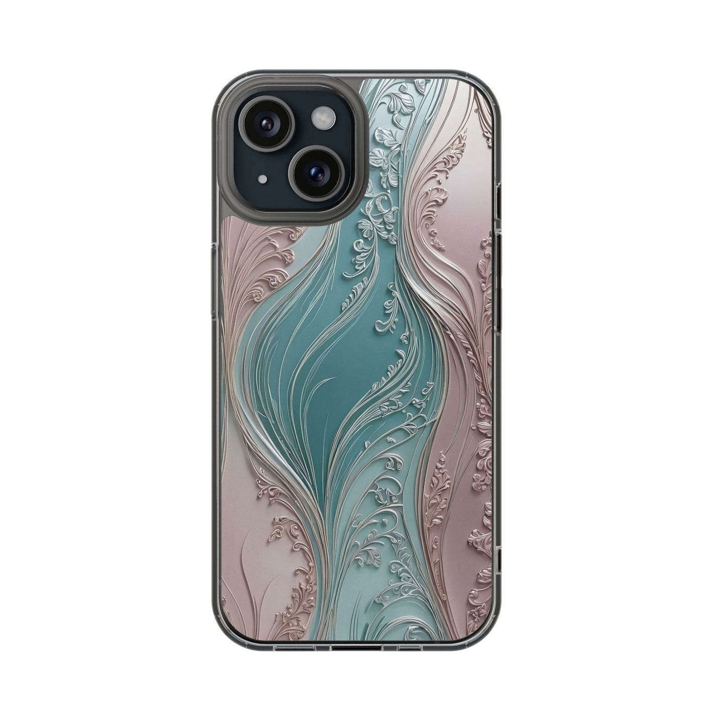 Elegant Clear Phone Cases,  Abstract Design