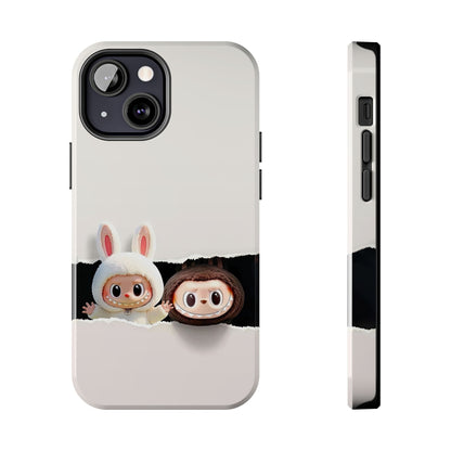 The Monsters Tough Case for iPhone Models and Variations – Dual Layer Protective Cover, Playful Design, Cute Mobile Accessory