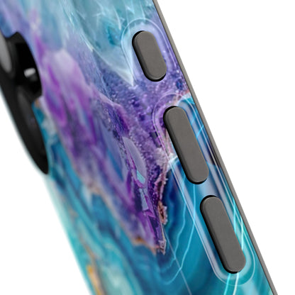 Blue Agate Magnetic Phone Case