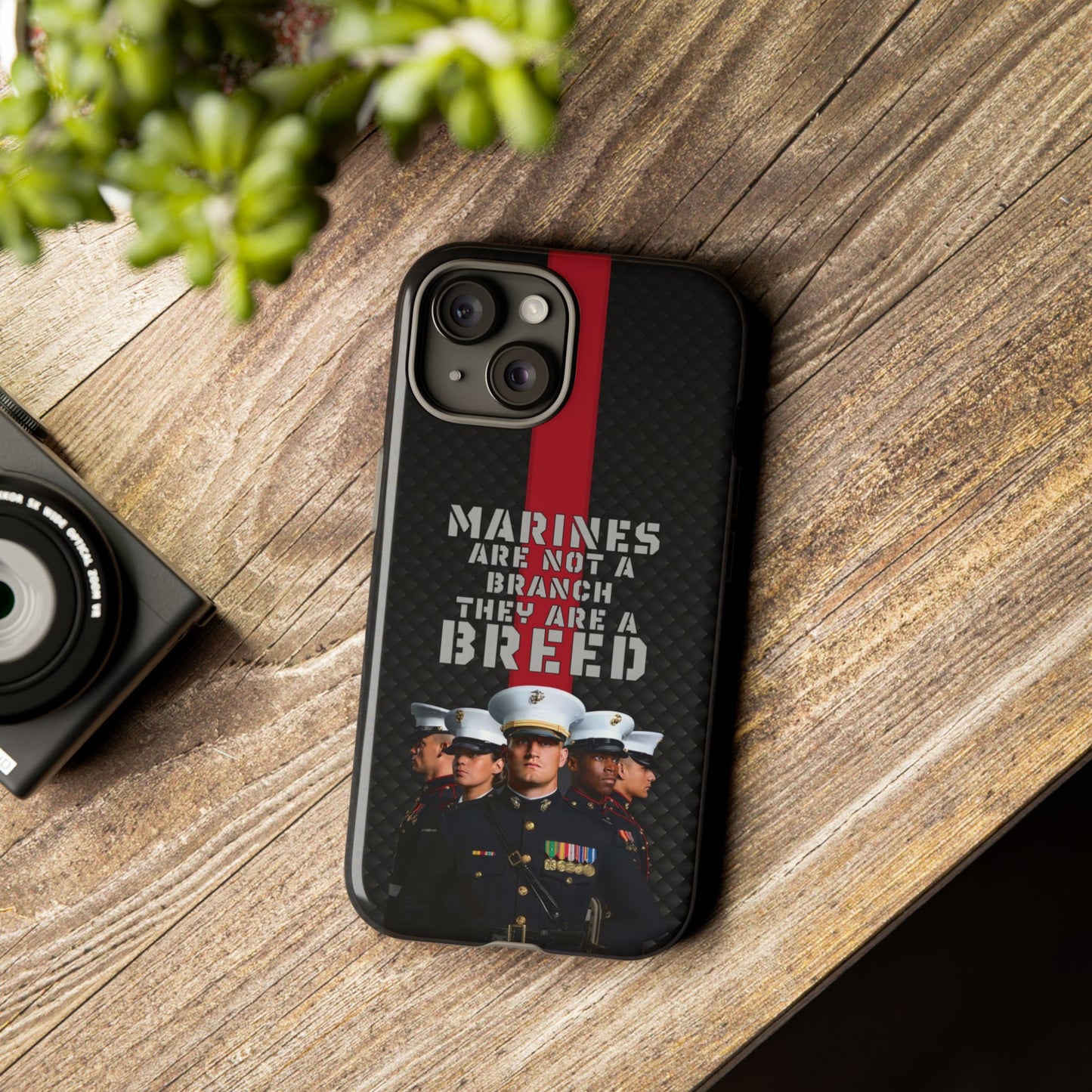 Marine Corps Tough iPhone Case - Proud Military Supporter