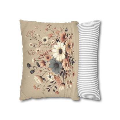 Cozy Pastels Spun Polyester Square Pillowcase