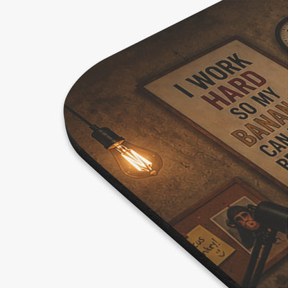 'Focus Please' Office Humor - Funny Monkey Mouse Pad