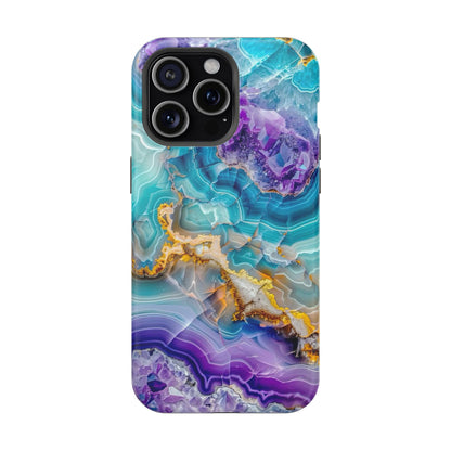 Blue Agate Magnetic Phone Case