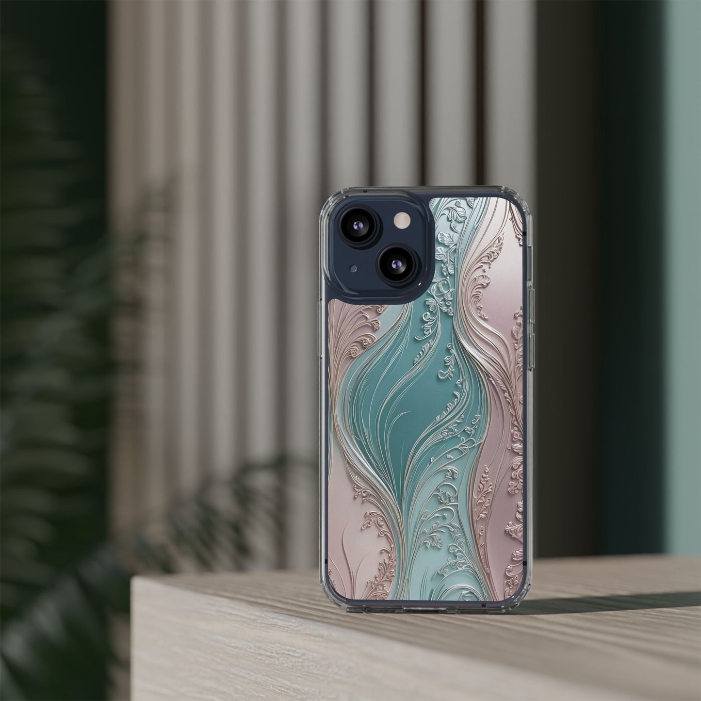 Elegant Clear Phone Cases,  Abstract Design