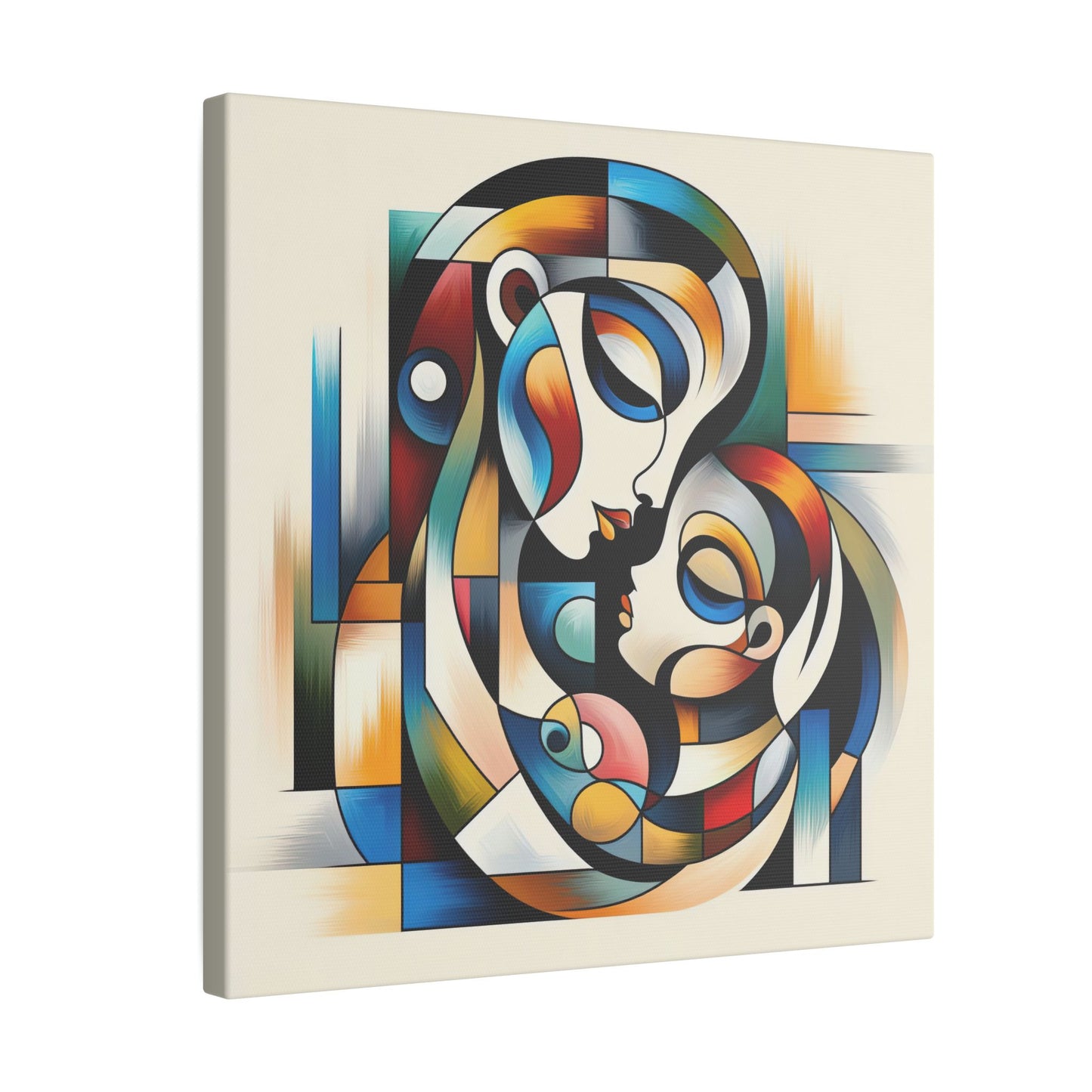 Motherhood in Shapes - Canvas Print