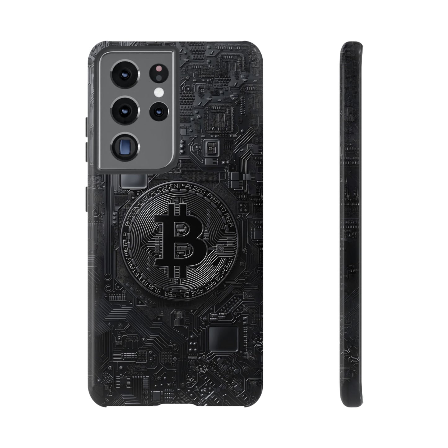 Bitcoin Samsung Tough Phone Case, Cryptocurrency Protection Cover