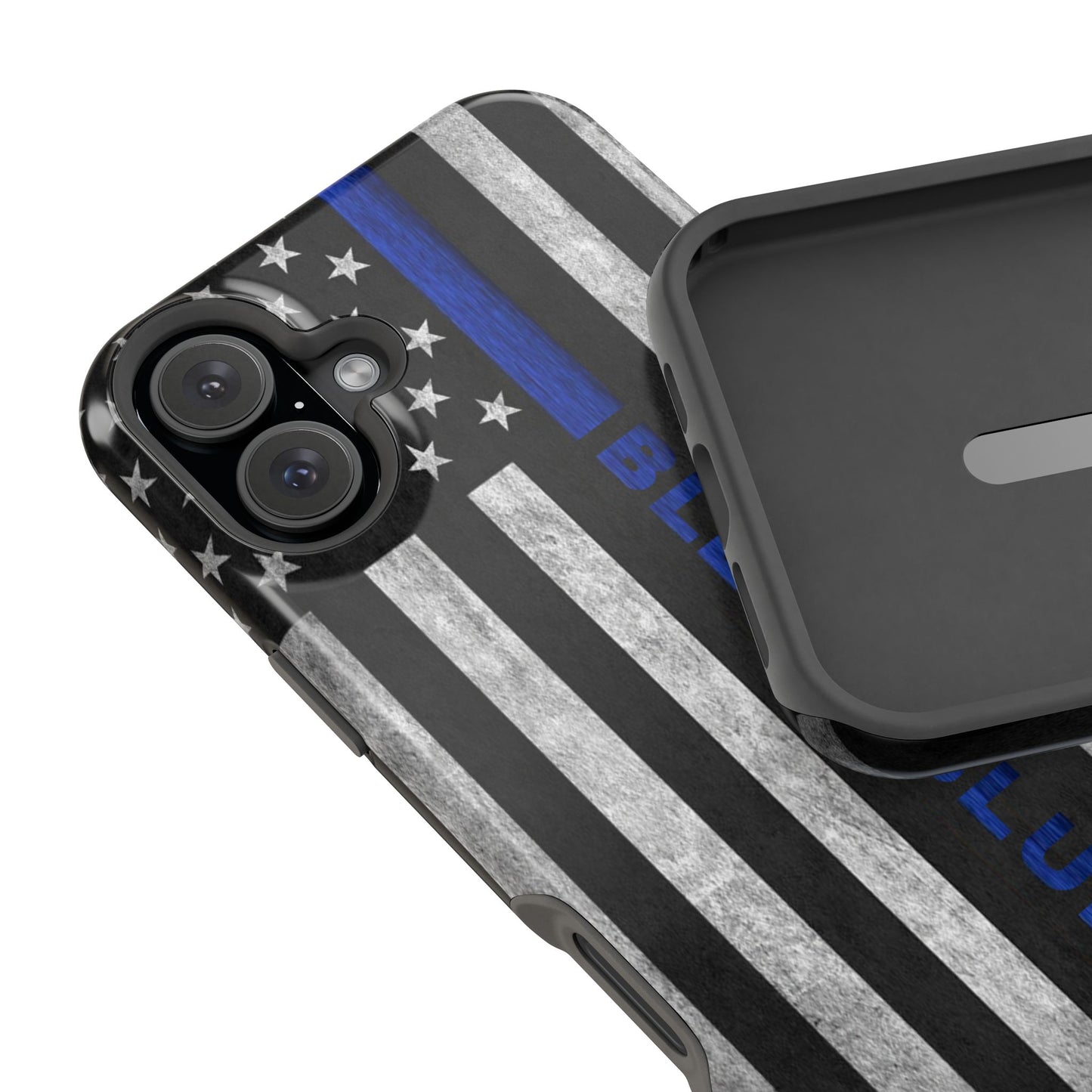 Police Magnetic Phone Cases, Bleed Blue