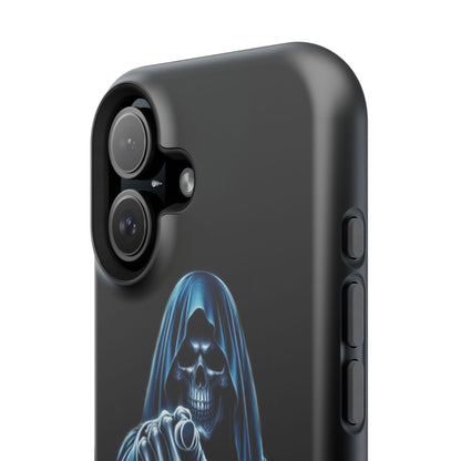 Gothic Magnetic iPhone Case: Don't Touch My Phone