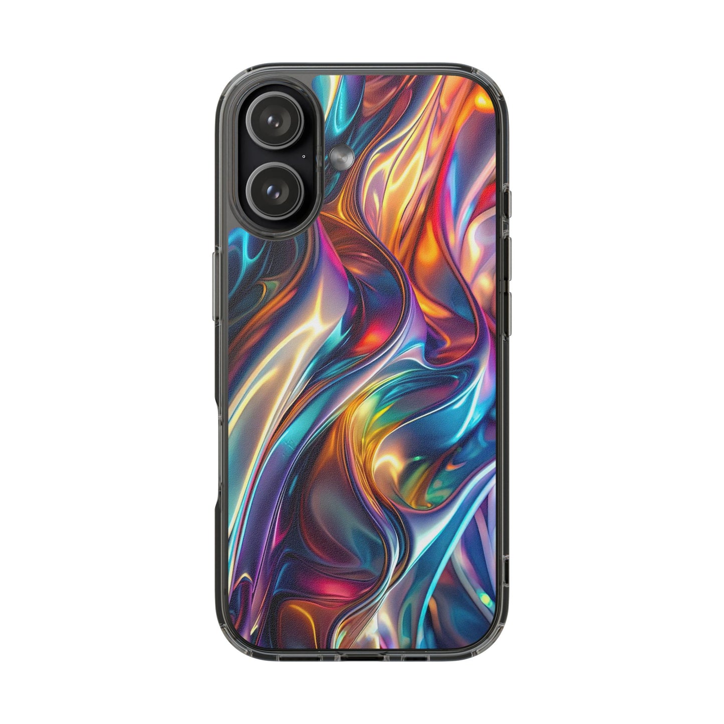 Colorful Clear Case for iPhone – Abstract Art Design