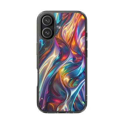Colorful Clear Case for iPhone – Abstract Art Design