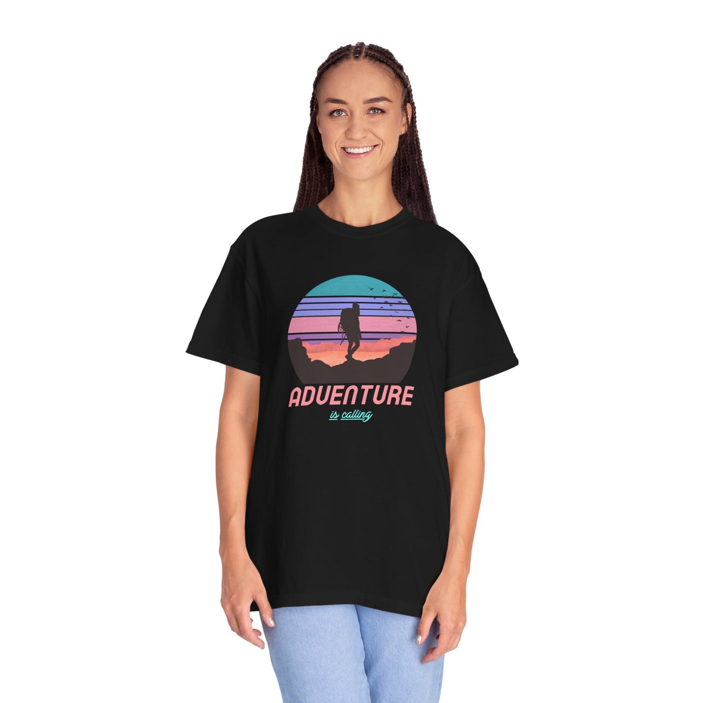 Adventure Is Calling Unisex Garment-Dyed T-shirt