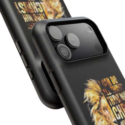 Copy of Inspirational Lion Magnetic iPhone Case, Strength & Faith, Christian Accessories