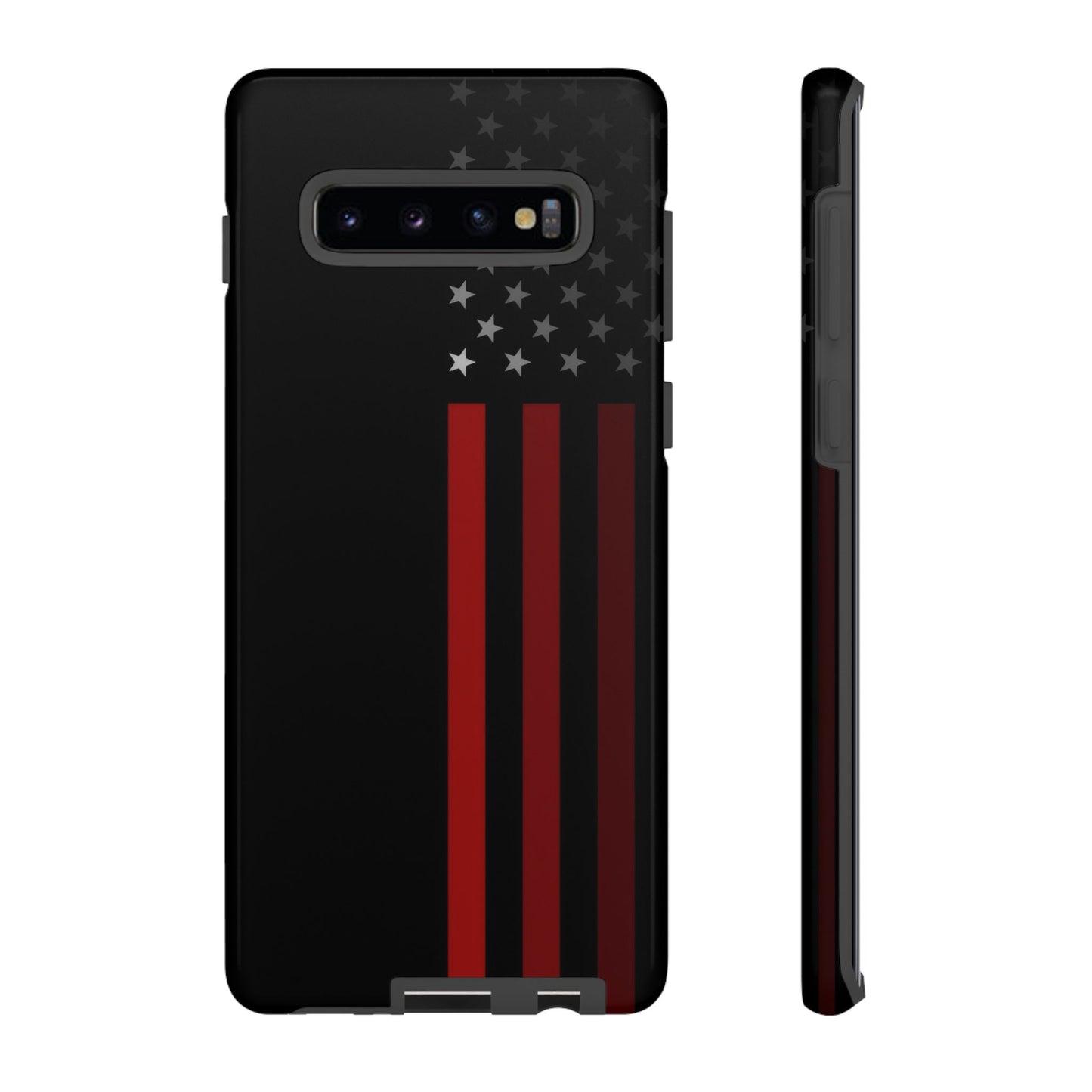 Patriotic Samsung Tough Cases, Red Line American Flag Phone Cover