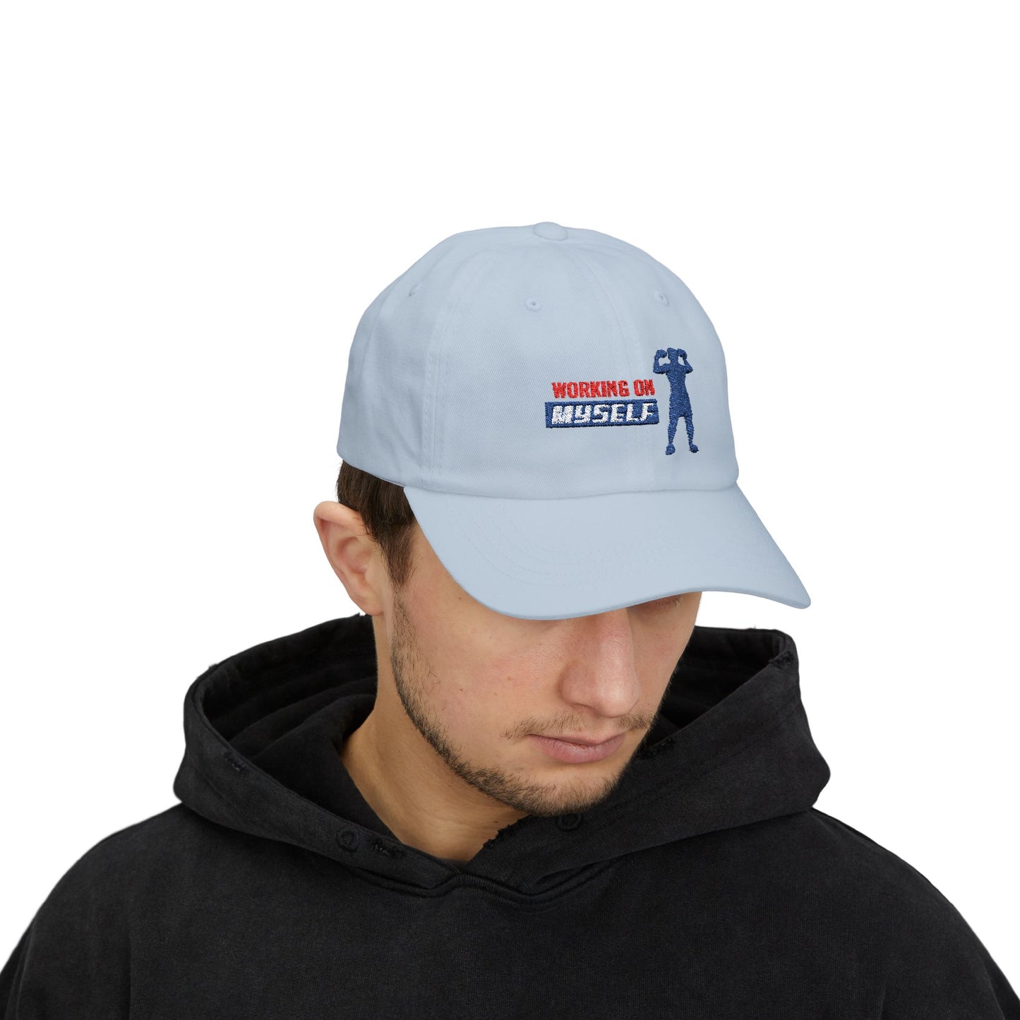 Working On Myself Classic Dad Cap / embroidered