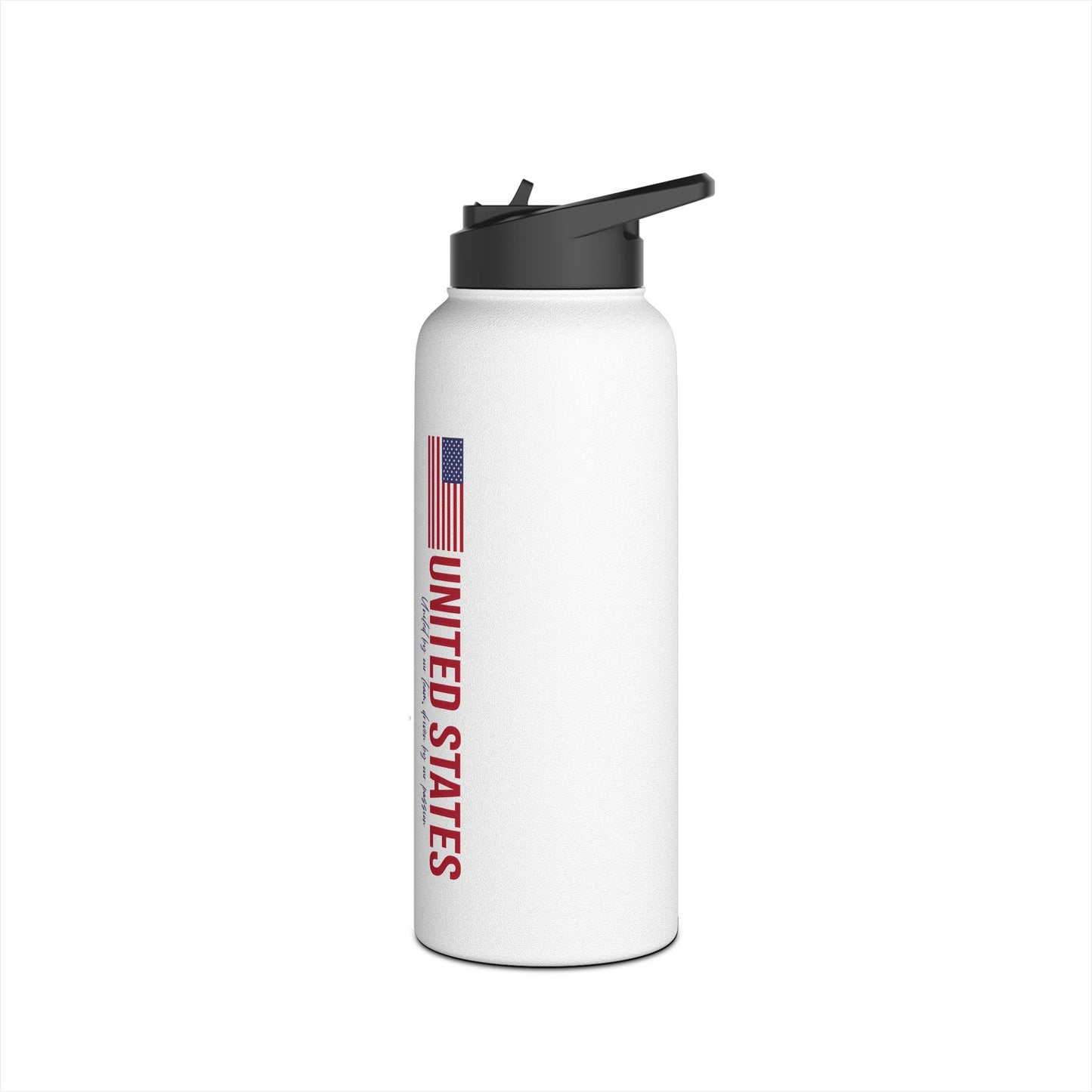 One Nation, One Dream Stainless Steel Water Bottle, Standard Lid