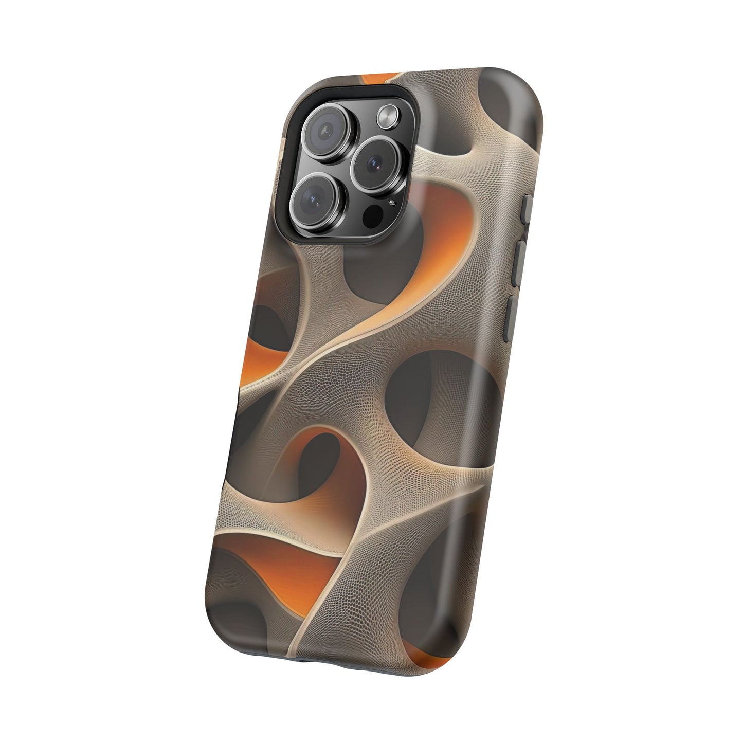Stylish Magnetic Phone Cases, Abstract Geometric Design