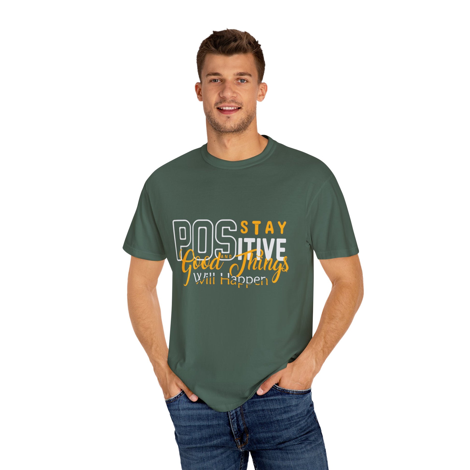 Unisex Positive Vibe T-Shirt - Stay Positive Good Things Will Happen