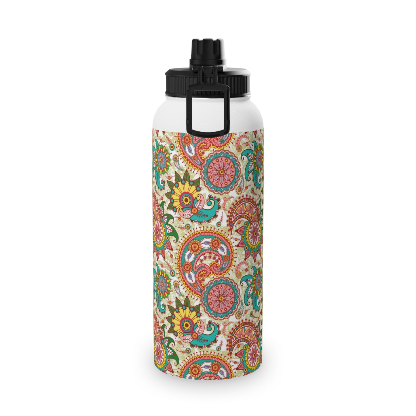 Indian Breath Stainless Steel Water Bottle, Sports Lid