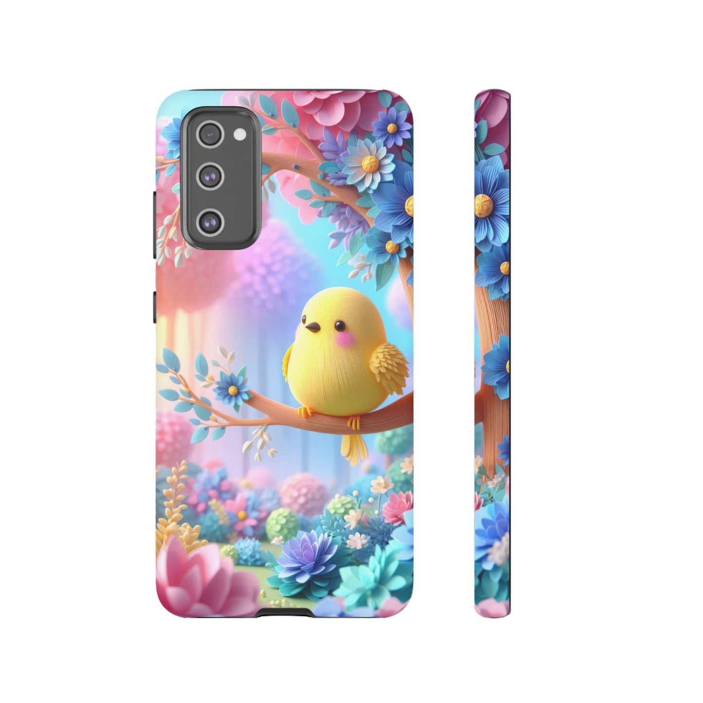 Colorful Bird Samsung Phone Case, Spring Vibe Mobile Shell