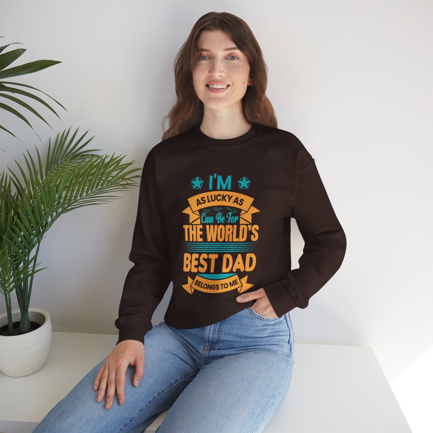 World's Best Dad Sweatshirt | Unisex Heavy Blend™ Crewneck