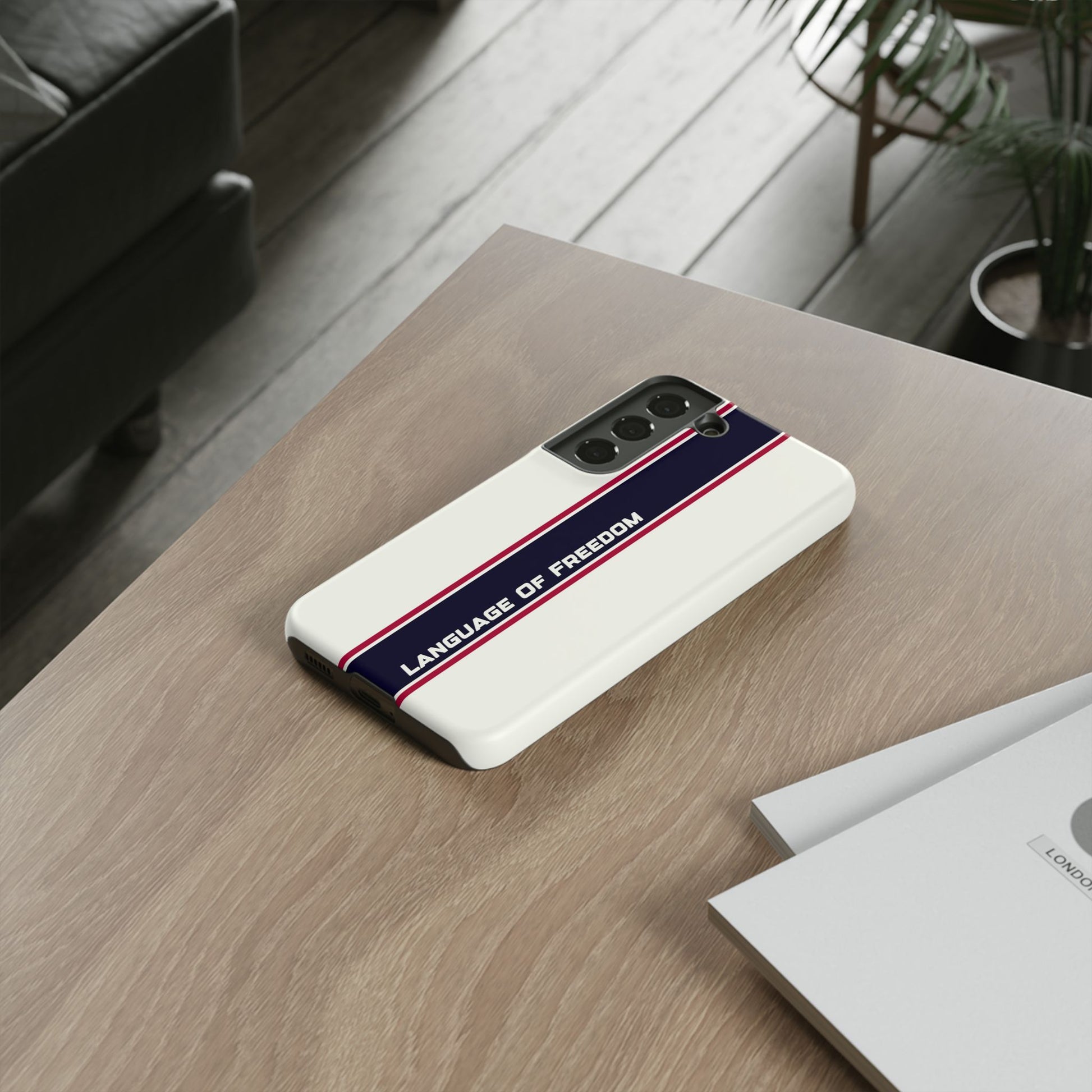 Language of Freedom Tough Case – Minimalist Design