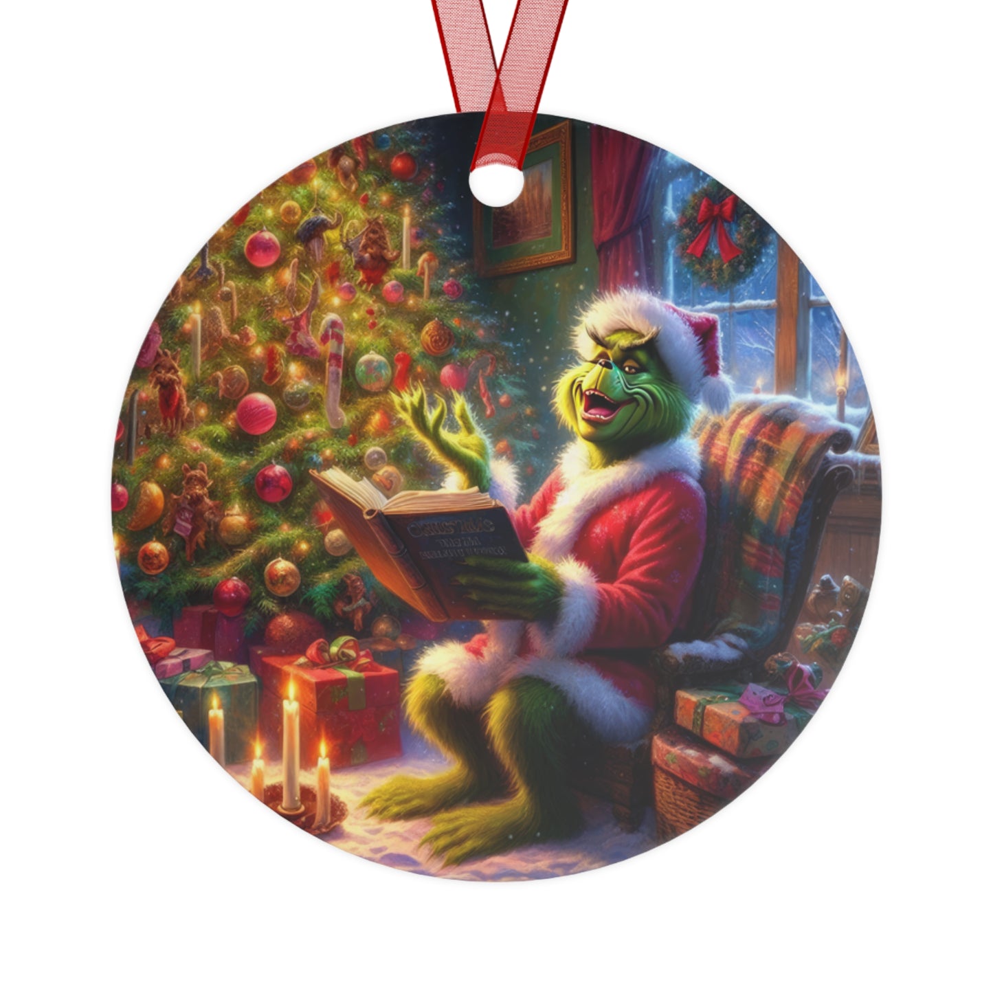 Grinch’s Christmas Chronicles Metal Ornaments, 2-Side Print