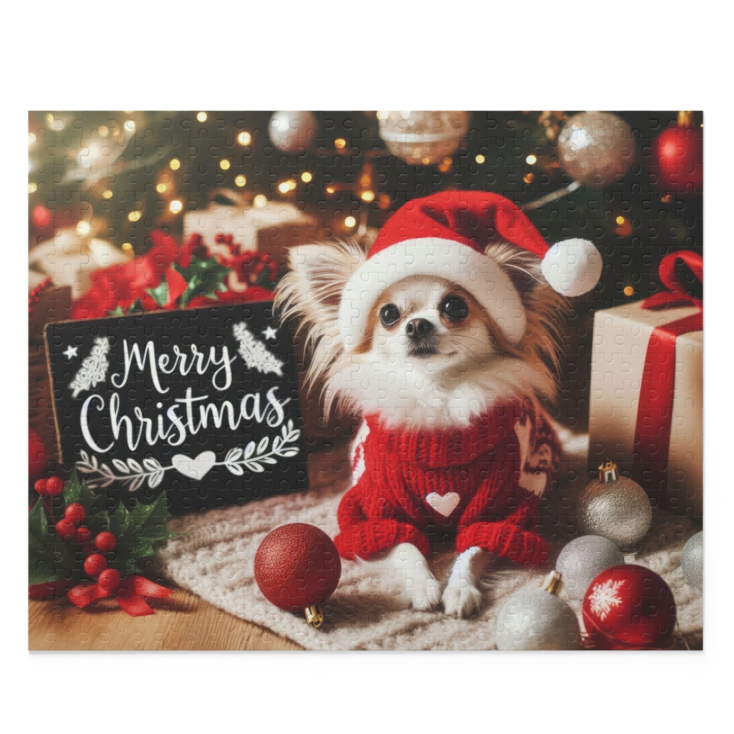 Merry Christmas Chihuahua (120, 252, 500-Piece)