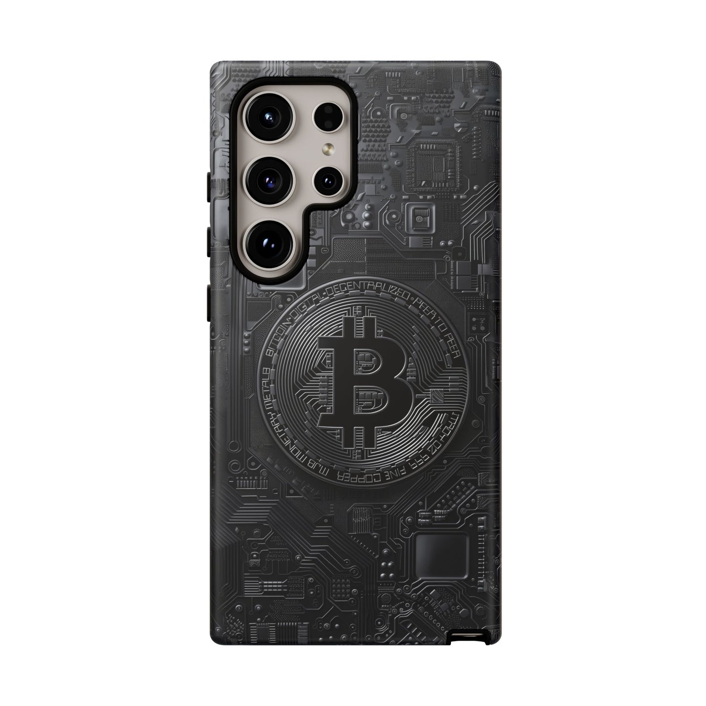 Bitcoin Samsung Tough Phone Case, Cryptocurrency Protection Cover