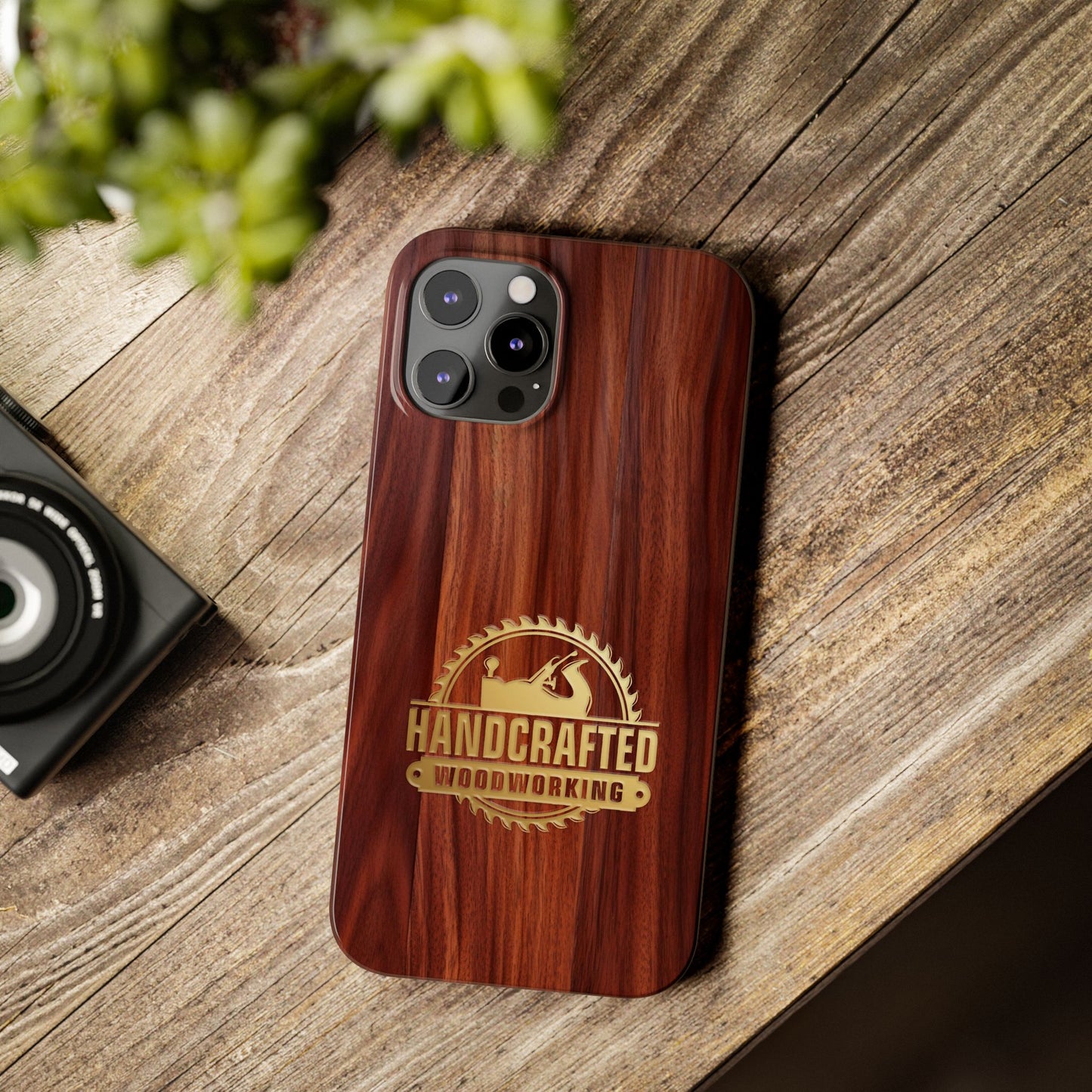 Woodworking Logo Slim Cases, iPhone